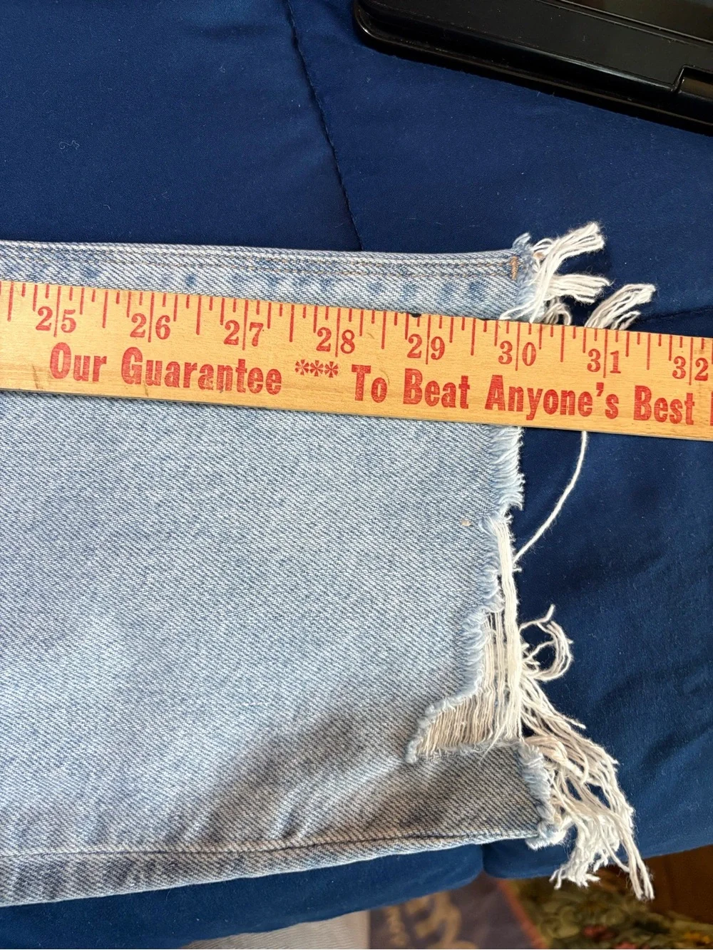 American Eagle Jeans Womens 10 Long Blue Denim Curvy Mom Jean Strigid High Rise